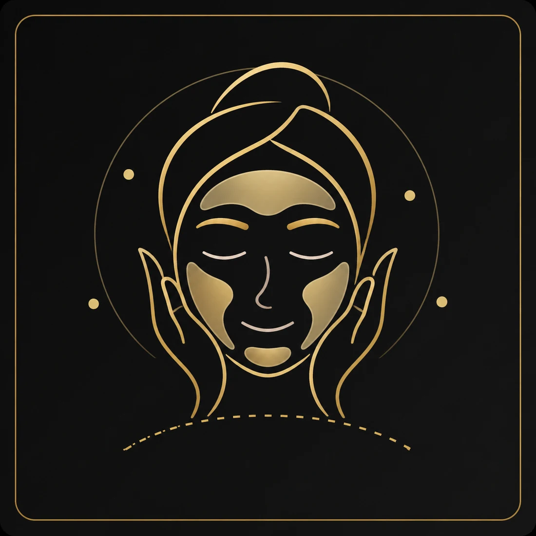 Facial skin care service illustration
