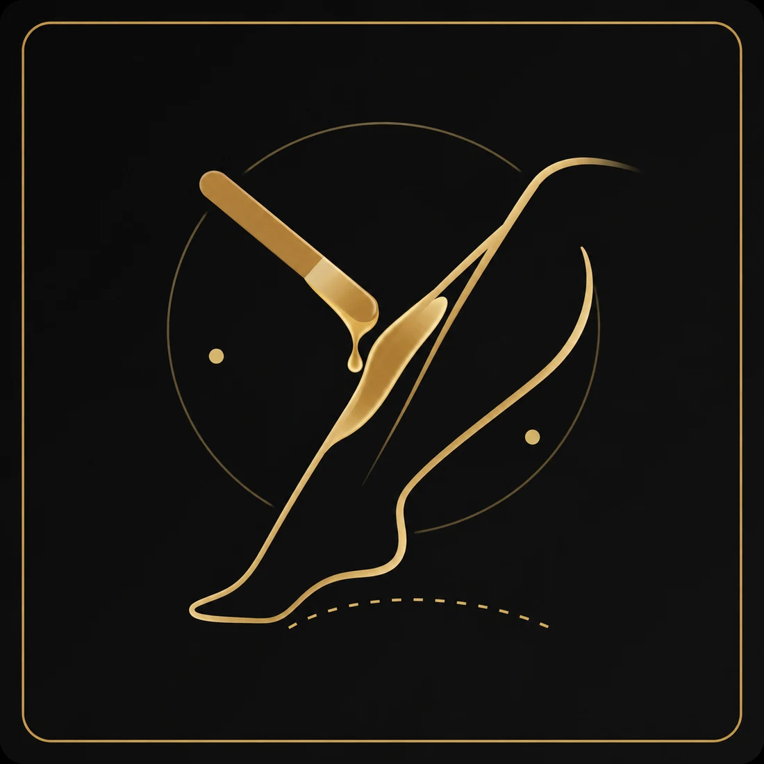 Body and face waxing beauty service illustration